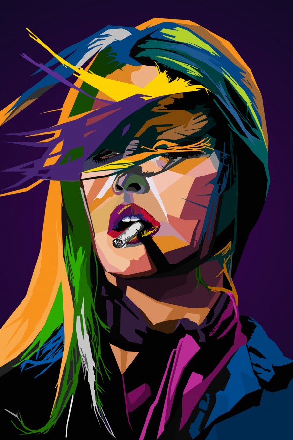 Brigitte Bardot Cigarette  by Long Art